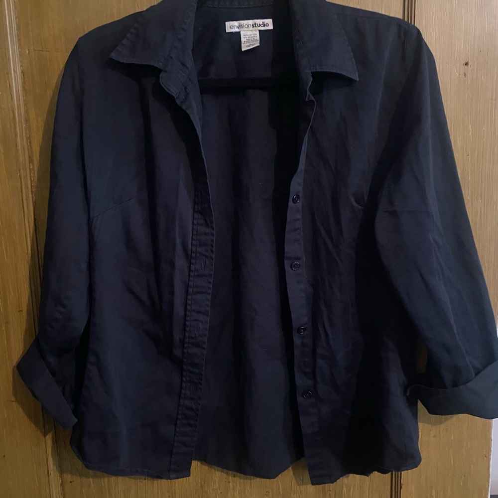Black Button Down L